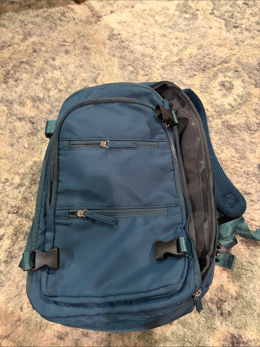 Teal Bluegreen Everyday Backpack - Sleek Travel Bag